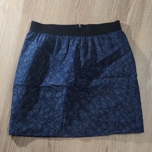 Ann Taylor Blue Bubble Mini Skirt Casual